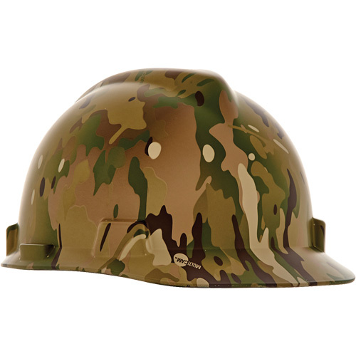 MSA 10204775 V-Gard Hydro Dip Hard Hat, CSA Type 1, Ratchet Suspension, Non-Vented-(Each)