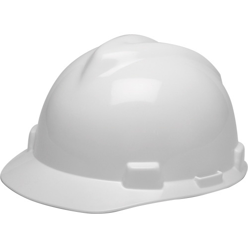 MSA V-Gard® GREEN Slotted Hard Hat  (Each)-Click on options for variations & Details.