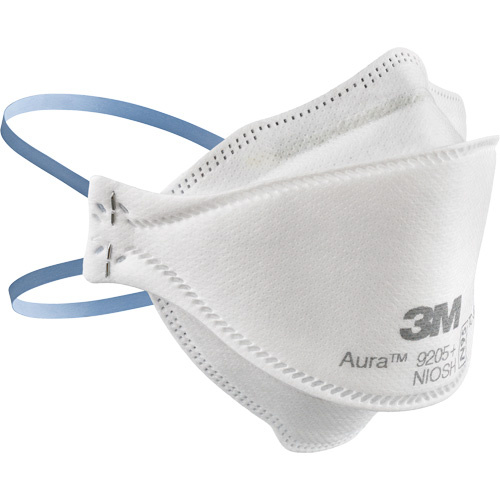 3M 9205+ BULK Aura Particulate Respirator 9205+, N95, NIOSH Certified-(Case of 440)