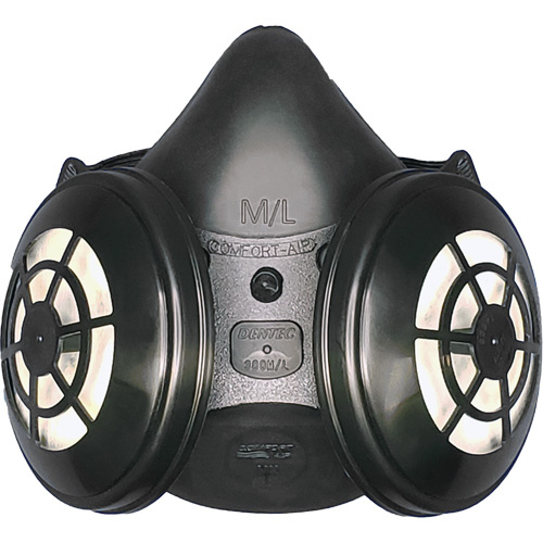 Dentec  15R4MLNXN95  Comfort-Air<sup>?</sup> 400Nx Black Half Mask without Exhalation Valve N95 Kit, Elastomer/Rubber, Medium/Large - Each