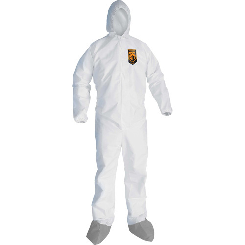 Ansell KleenGuard™A45 Liquid & Particle Protection Coveralls with Anti-Slip Shoe  (Each)-Click on options for variations & Details.