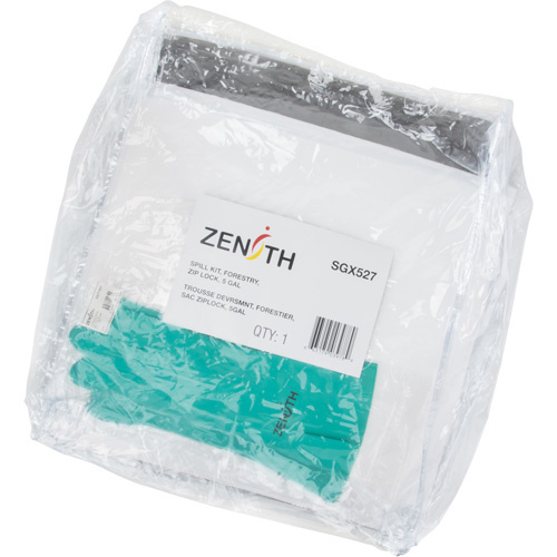 Zenith Safety Products  Spill Kit, Oil Only/Universal, Bag, 5 US gal. Absorbancy - Each