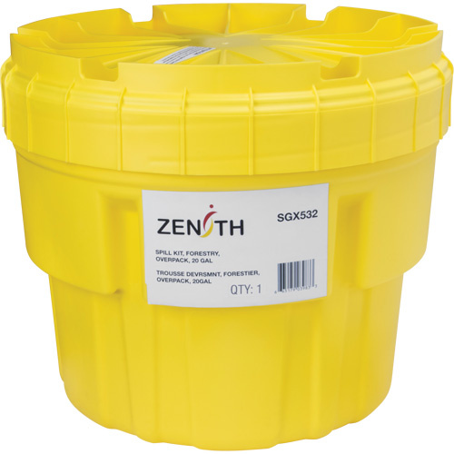Zenith Safety Products  Spill Kit, Oil Only/Universal, Overpack, 20 US gal. Absorbancy - Each