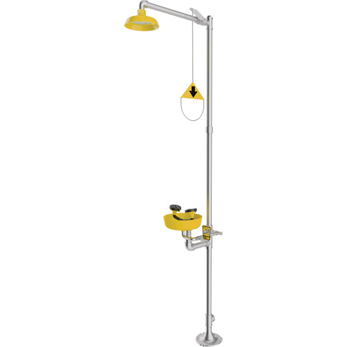 Encon 01050260 Combination Emergency Shower & Eyewash Station, Pedestal-(Each)