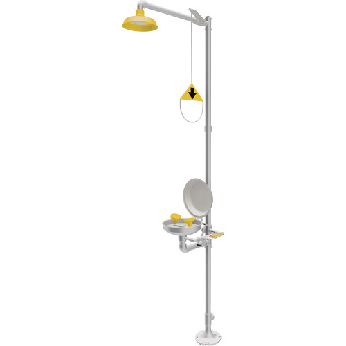 Encon 01050234P20SBC Combination Emergency Shower & Eyewash Station, Pedestal-(Each)