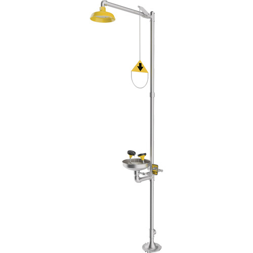 Encon 01050234P20 Combination Emergency Shower & Eyewash Station, Pedestal-(Each)