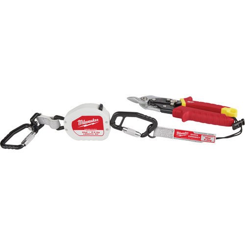 Milwaukee  48-22-8825  Quick-Connect Tool Lanyard, Retractable, Dual Carabiner - Each
