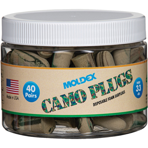 Moldex  6685  Camo Earplugs, Bulk - Canister - Jar of 40 Pairs