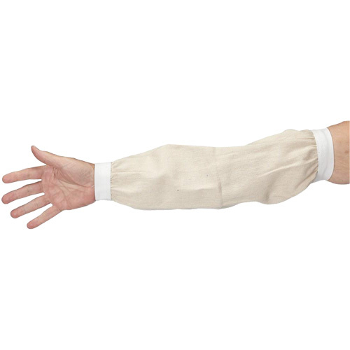 Sleeves, 18", Cotton, White-(Pair)