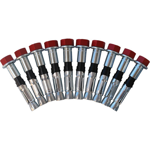 3M DBI Sala Fall Protection  2100222  Replacement Bolt Kit for Concrete D-Ring Anchors, Bolt-On, Permanent/Temporary Use - Pack of 10