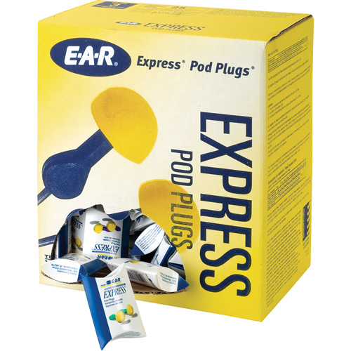 3M E-A-R™ Express Pod Plugs Earplugs  (Box of 100 Pairs)-Click on options for variations & Details.