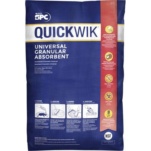 Brady QW-20 Quickwik Universal Granular Absorbent-(Skid of 48)