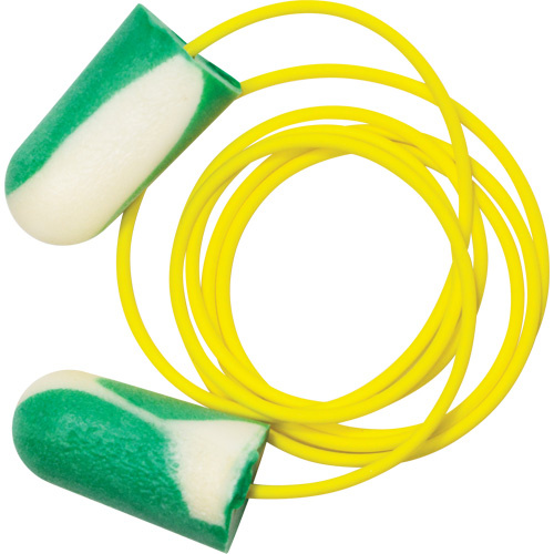 Protective Industrial Products  BSF-30  Mega PinchFit™ BioSoft™ Biobased Earplugs, Bulk - Box, Corded - Box of 100 Pairs