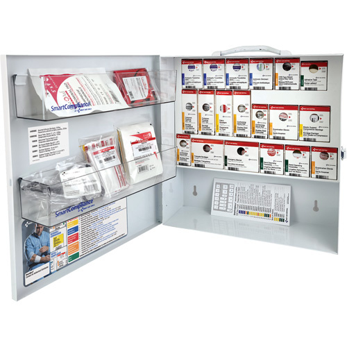 First Aid Central  SC-CSA2S  SmartCompliance<sup>?</sup> First Aid Cabinet, Meets CSA Z1220-17 Type 2 Low-Risk Environment, Small (2-25 Workers) - Each