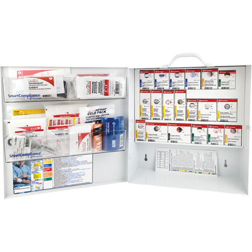 First Aid Central  SC-CSA3S  SmartCompliance<sup>?</sup> First Aid Cabinet, Meets CSA Z1220-17 Type 3 High-Risk Environment, Small (2-25 Workers) - Each