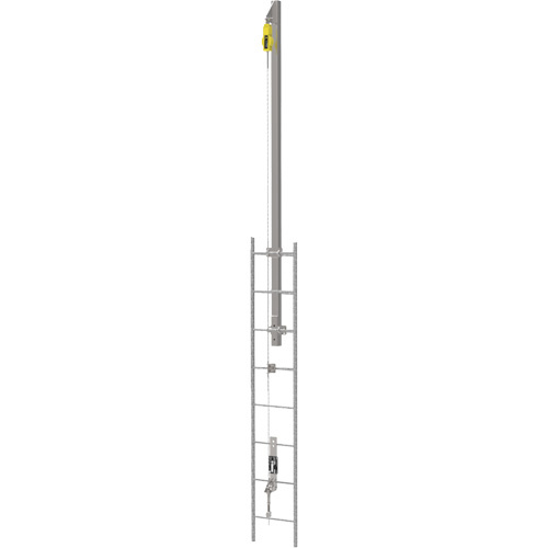 MSA Latchways® Vertical Ladder Lifeline with SRL Ladder Extension Post Kit  (Each)-Click on options for variations & Details.