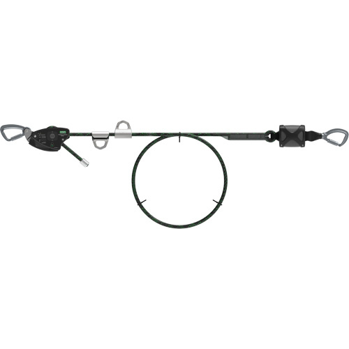 MSA  10219294  100' Rope Temporary Horizontal Lifeline, Kernmantle - Each