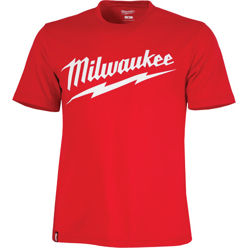 Milwaukee Heavy-Duty Short-Sleeved T-Shirt with Milwaukee® Logo  (Each)-Click on options for variations & Details.