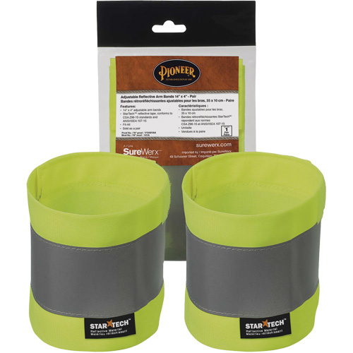 Pioneer  V1040161-O/S  141A High-Visibility Adjustable Armbands - Pair