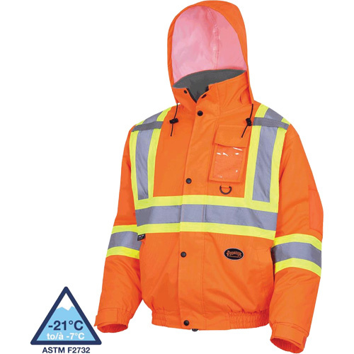 Pioneer 5032 Waterproof Winter Quilted Safety Bomber Jacket  (Each)-Click on options for variations & Details.