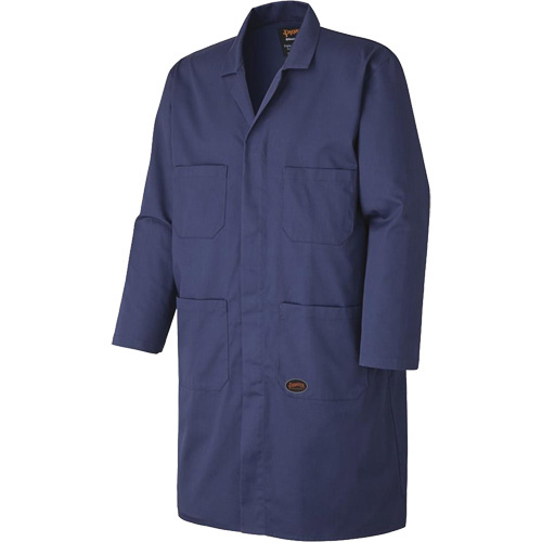Pioneer  V2020180-2XL  512 Shop Coat, Poly-Cotton, 2X-Large, Navy Blue - Each