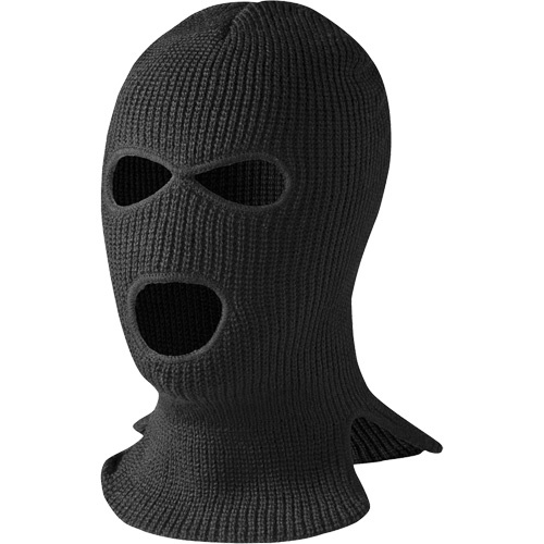 Pioneer  V4010270-O/S  560-B 3-Hole Balaclava, Acrylic, Black - Each