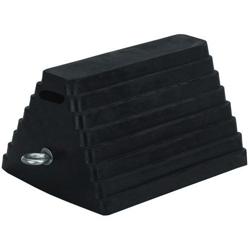 Pioneer  V6220870-O/S  298 Double-Sided Wheel Chock, 6" x 8", Black - Each