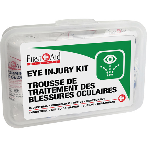 First Aid Central  SC-EKP  Eye Injury Kit, Plastic Box - Each