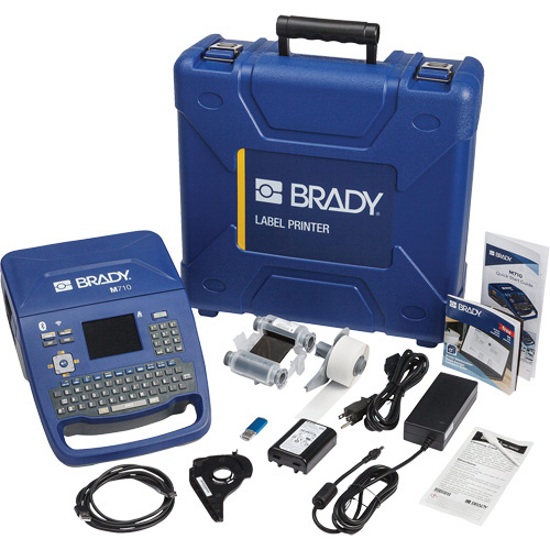Brady  M710-WB-KIT  M710 Bluetooth & Wi-Fi Portable Label Printer with Hard Case, 2" Tape - Each