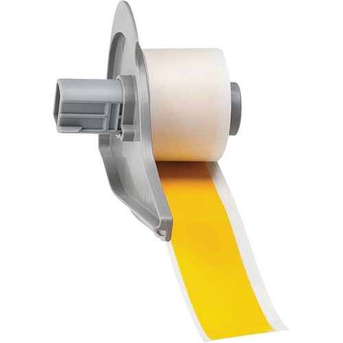 Brady  M7C-1000-595-YL  All-Weather Permanent Adhesive Label Tape, Vinyl, Yellow, 1" Width - Roll