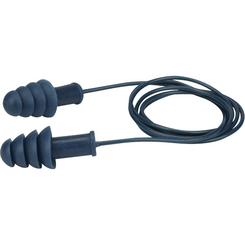 Protective Industrial Products  NP267HPR410D  Metal-Detectable Reusable TPR Earplugs, Corded, Bulk - Box, 27 dB NRR, One-Size - Box of 100