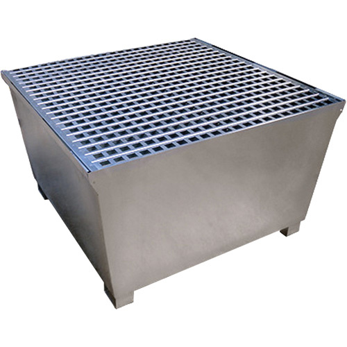 Ultratech  1184  Steel Ultra-IBC Spill Pallet<sup>?</sup>, 370 US gal. Spill Capacity, 57.6" x 34.7" x 56.9" - Each