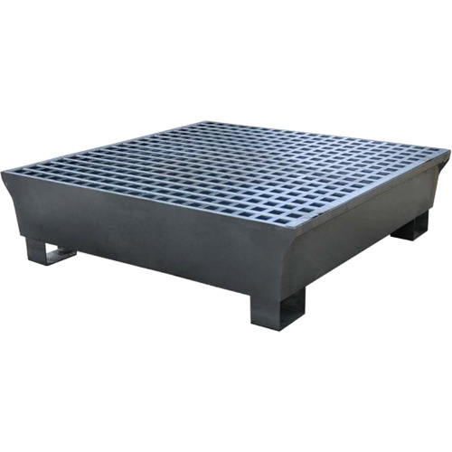Ultratech  1182  4-Drum Steel Ultra-Spill Pallet<sup>?</sup>, 68 US gal. Spill Capacity, 49.1" x 47.1" x 10.9" - Each