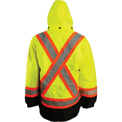 Barry & Boulerice  11-6501-YL2XL  7-in-1 Jacket, Polyester, High Visibility Orange, 2X-Large - Each