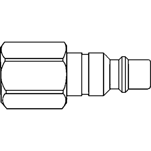 Topring  20.146  Quick Couplers - 1/4" Industrial, One Way Shut-Off - Plugs, Stainless Steel - Each