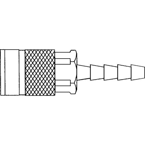 Topring  21.562  Maxquik 3/8" Hose Barb Quick Coupler, Zinc Plated Steel - Each