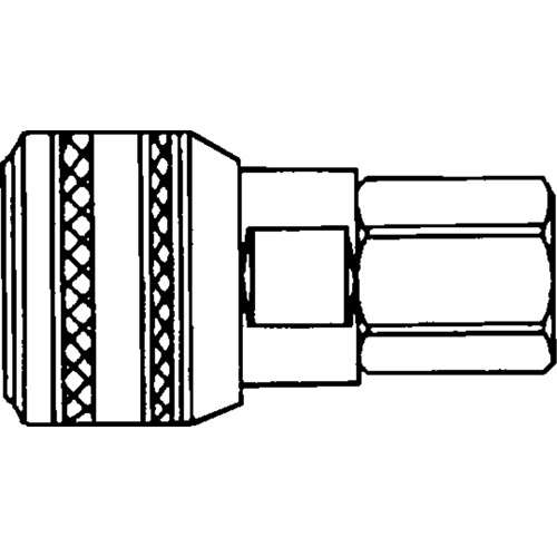 Topring  21.442  Quick Couplers - 3/8" Industrial, One Way Shut-Off - Automatic Couplers, Brass - Each