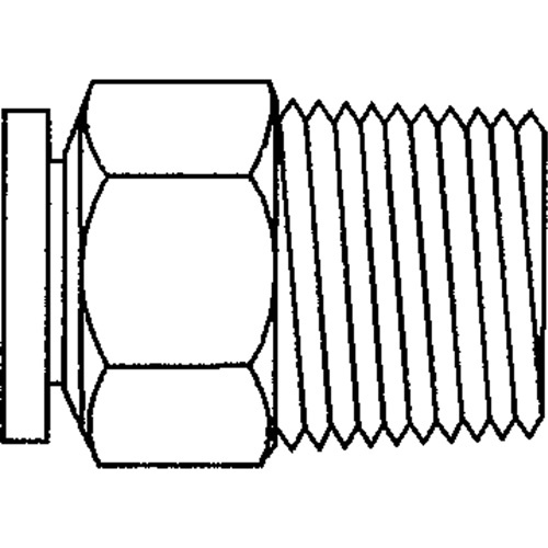 Topring 40.100 Topfit Male Threaded Straight Connector Fitting, 1/8" Dia, Polymer - Each
