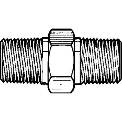 Topring  41.100  Male Hex Nipple, Brass - Each