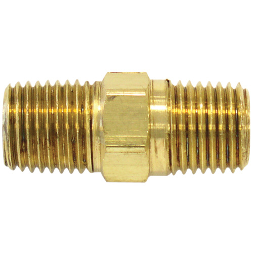 Topring  41.105  Male Hex Nipple, Brass - Each