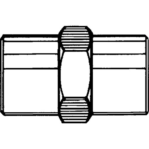 Topring  41.190  Female Hex Nipple, Brass - Each