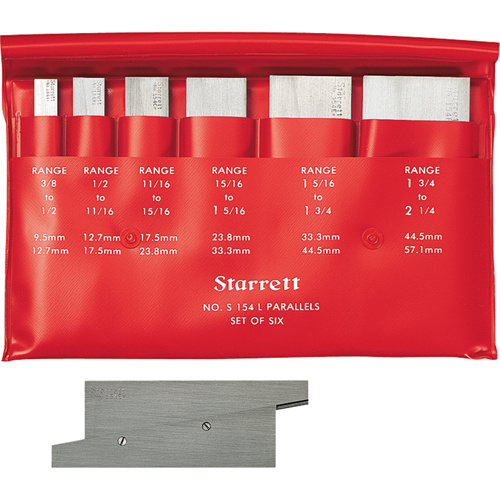 Starrett  S154LZ  Adjustable Parallels - Sets - Each