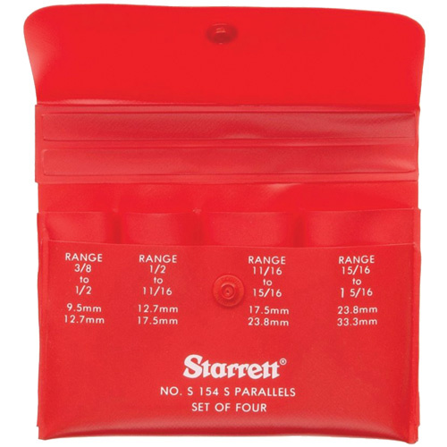 Starrett  S154SZZ  Plastic Case Only for Set of 4 Parallels - Each