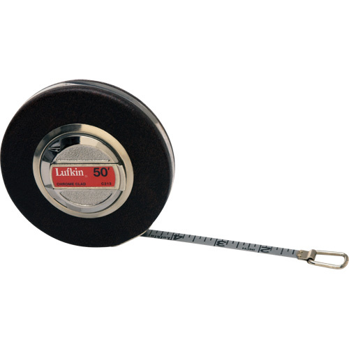 Lufkin By Crescent  C21616THBLKN  Anchor<sup>?</sup> Chrome Clad<sup>?</sup> Tape Measure, 3/8" x 100' - Each