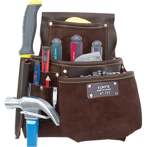 Kuny's AP-450 Multi-Tool Pouch, Multiple Tool Holder, Leather, 7 Pockets-(Each)