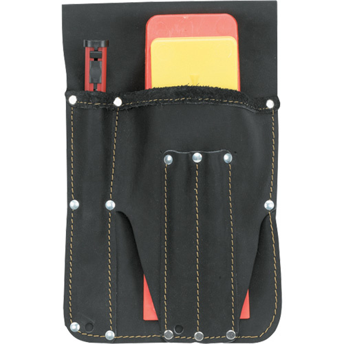 Kuny's CS-5045 Wedge Pouch, Tool Holder, Leather, 2 Pockets-(Each)
