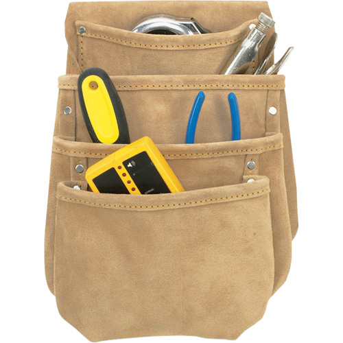 Kuny's DW-1024 Drywall Tool Pouch, Multiple Tool Holder, Leather, 4 Pockets-(Each)