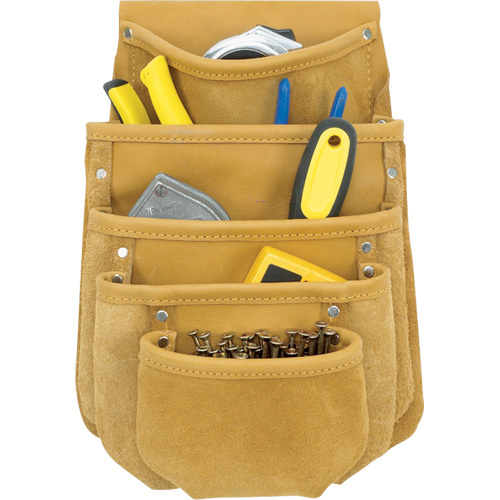 Kuny's DW-1040 Drywall Tool Pouch, Multiple Tool Holder, Leather, 5 Pockets-(Each)