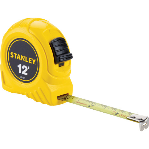 Stanley Tools  30-485  Tape Measure, 1/2" x 12', Imperial Graduations - Each