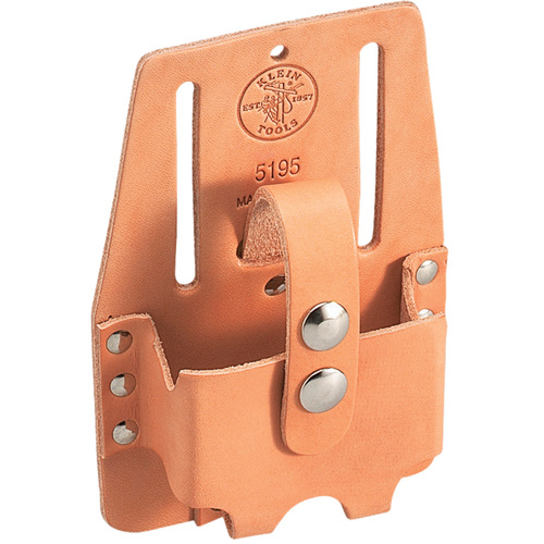 Klein Tools 5195 Tape-Rule Holder, Measuring Tape Holder, Leather, 1 Pockets-(Each)